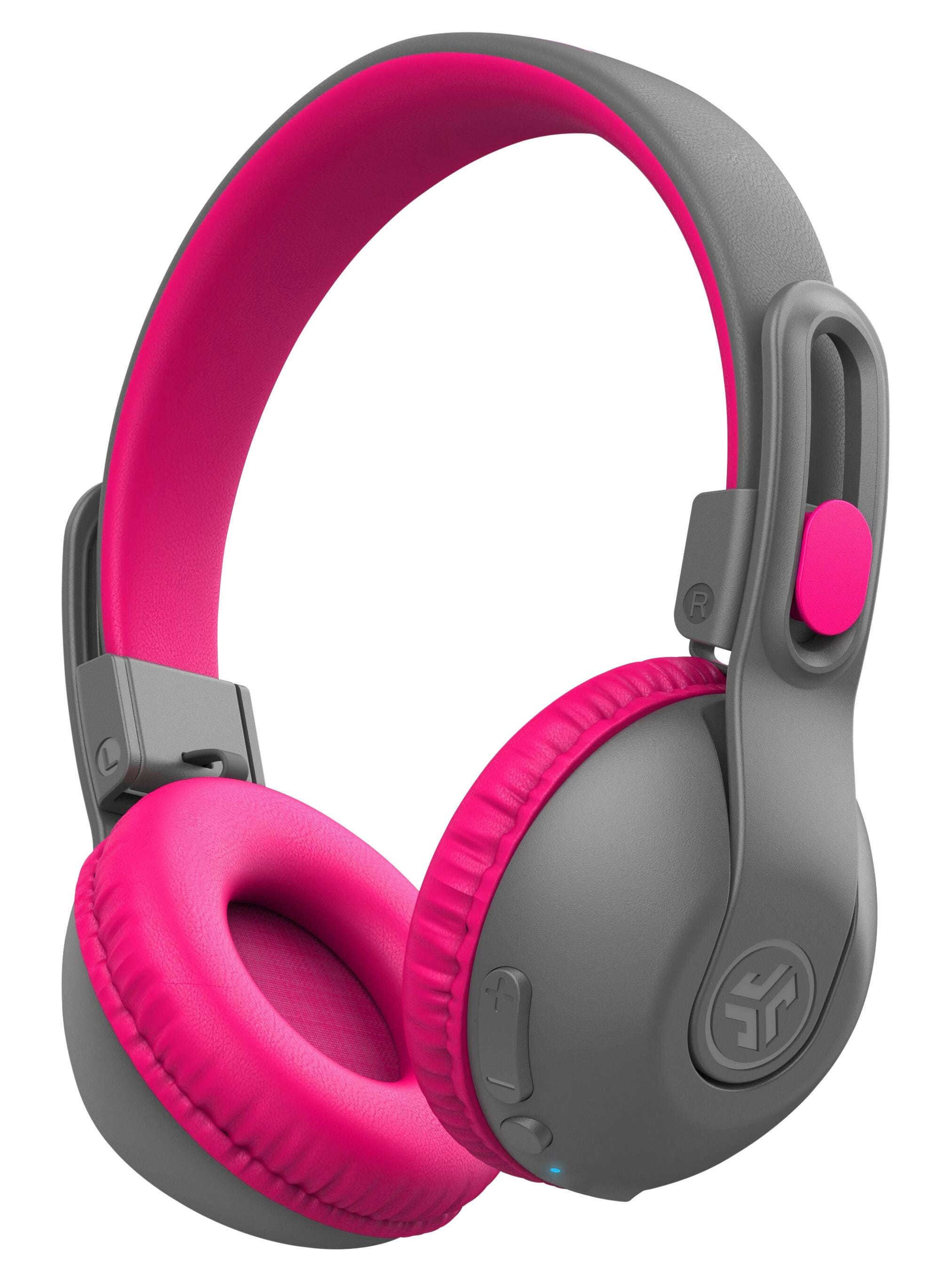 JBuddies Studio 2 Wireless + Wired Kids Headphones - Gray/Pink 2149695